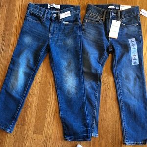 Two Pairs of Skinny Slim New NWT Boys Old Navy Jeans Size 6
